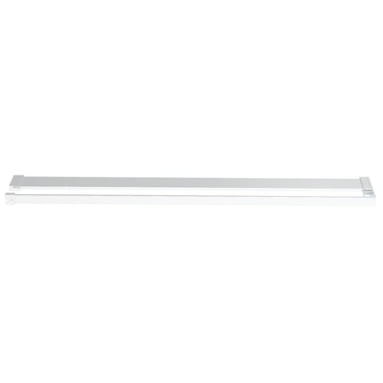 Parete Doccia con Mensola Cromo 100x195cm Vetro ESG e Alluminio
