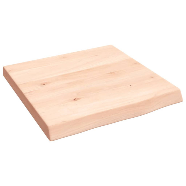 Piano Bagno 40x40x(2-4) cm in Legno Massello Non Trattato