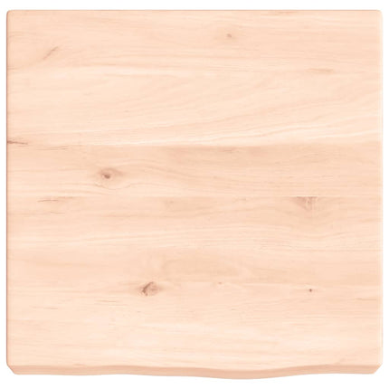 Piano Bagno 40x40x(2-6) cm in Legno Massello Non Trattato