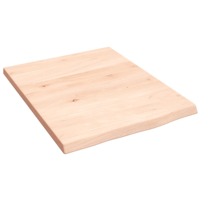 Piano Bagno 40x50x2 cm in Legno Massello Non Trattato