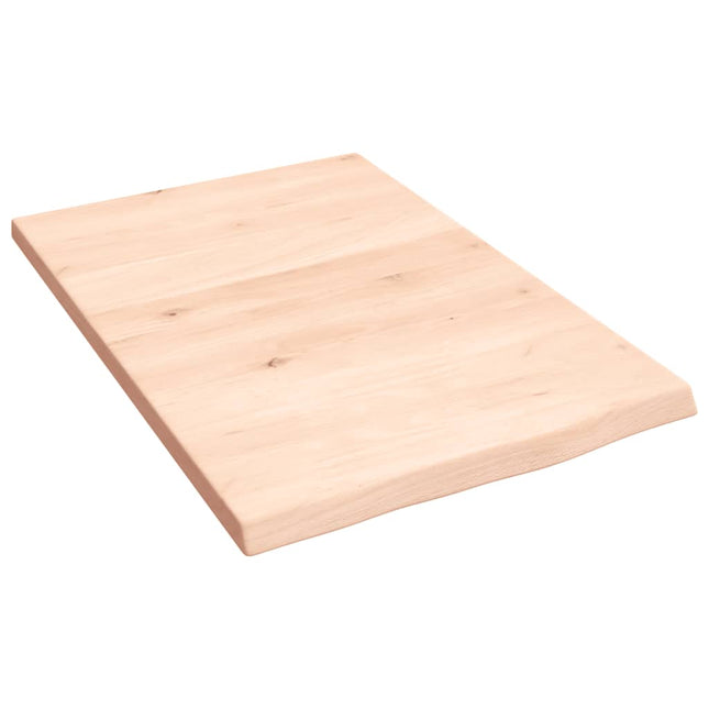 Piano Bagno 40x60x2 cm in Legno Massello Non Trattato