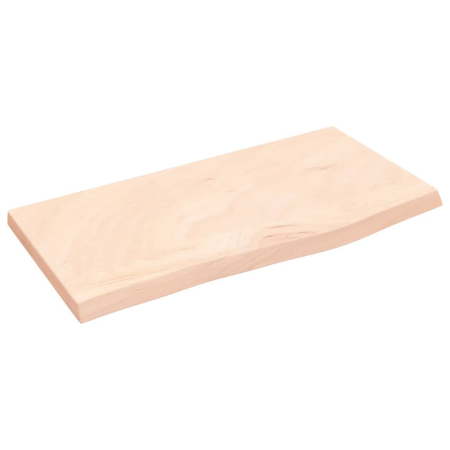 Piano Bagno 60x30x2 cm in Legno Massello Non Trattato