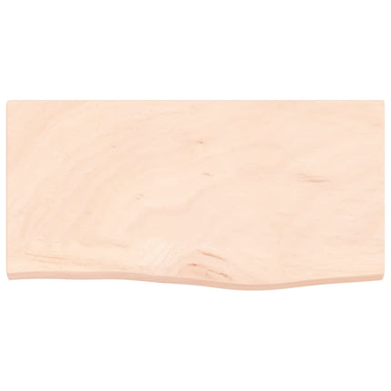 Piano Bagno 60x30x2 cm in Legno Massello Non Trattato