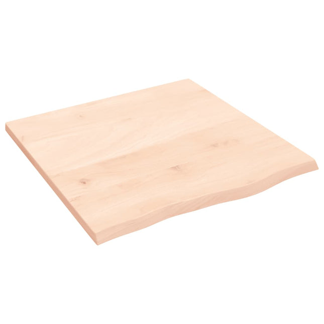 Piano Bagno 60x60x2 cm in Legno Massello Non Trattato