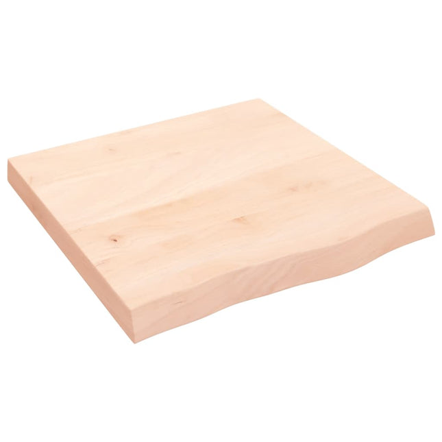 Piano Bagno 60x60x(2-6) cm in Legno Massello Non Trattato