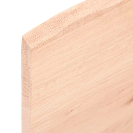 Piano Bagno 100x60x2 cm in Legno Massello Non Trattato