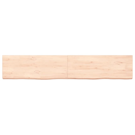 Piano Bagno 160x30x(2-6) cm in Legno Massello Non Trattato