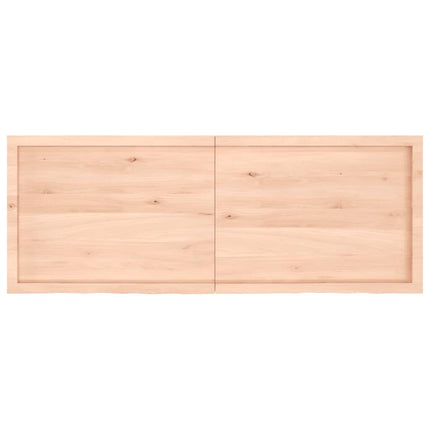 Piano Bagno 160x60x(2-6) cm in Legno Massello Non Trattato