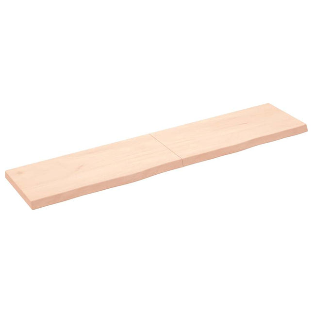 Piano Bagno 180x40x(2-6) cm in Legno Massello Non Trattato