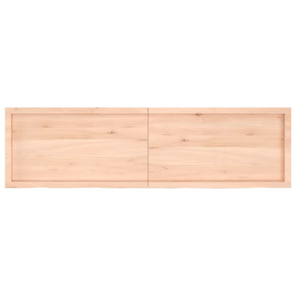 Piano Bagno 180x50x(2-6) cm in Legno Massello Non Trattato