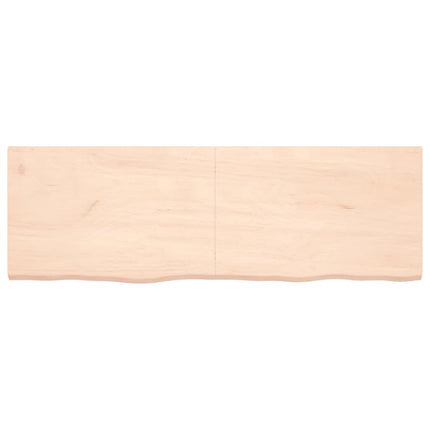 Piano Bagno 180x60x(2-4) cm in Legno Massello Non Trattato