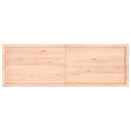 Piano Bagno 180x60x(2-4) cm in Legno Massello Non Trattato