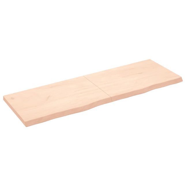 Piano Bagno 180x60x(2-6) cm in Legno Massello Non Trattato