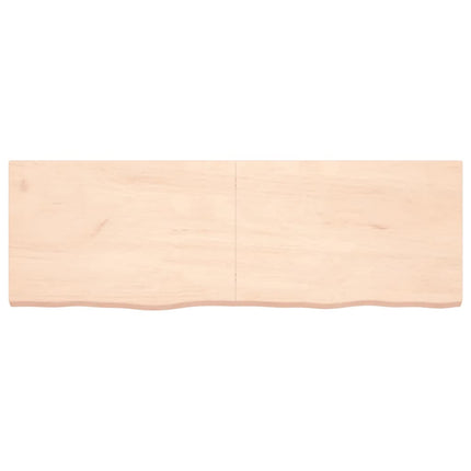 Piano Bagno 180x60x(2-6) cm in Legno Massello Non Trattato