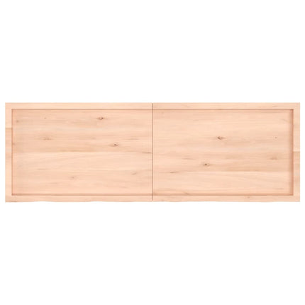Piano Bagno 180x60x(2-6) cm in Legno Massello Non Trattato