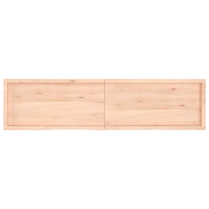 Piano Bagno 200x50x(2-6) cm in Legno Massello Non Trattato