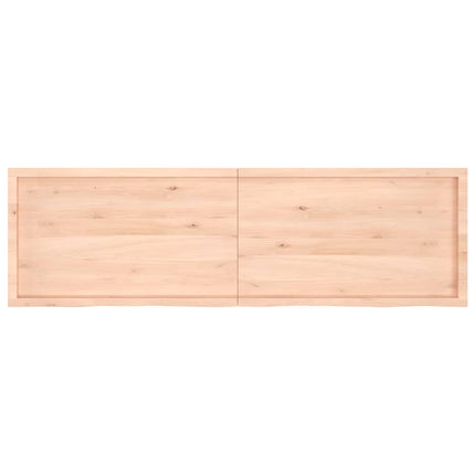 Piano Bagno 200x60x(2-4) cm in Legno Massello Non Trattato