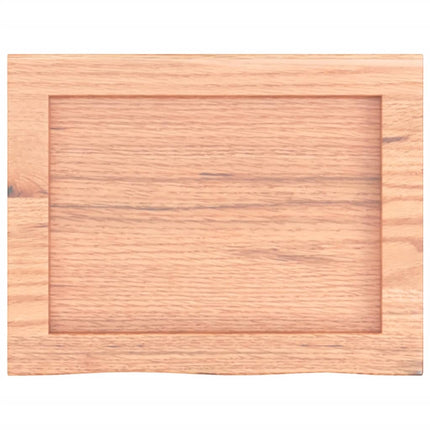 Piano Bagno Marrone 40x30x(2-4) cm Legno Massello Trattato