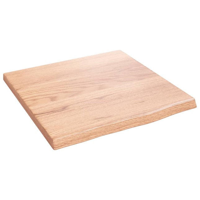 Piano Bagno Marrone Chiaro 40x40x2 cm Legno Massello Trattato