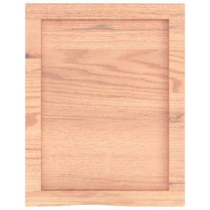 Piano Bagno Marrone 40x50x(2-4) cm Legno Massello Trattato