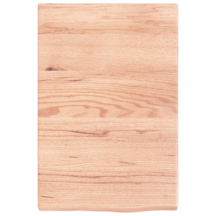 Piano Bagno Marrone 40x60x(2-4) cm Legno Massello Trattato