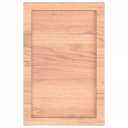 Piano Bagno Marrone 40x60x(2-4) cm Legno Massello Trattato