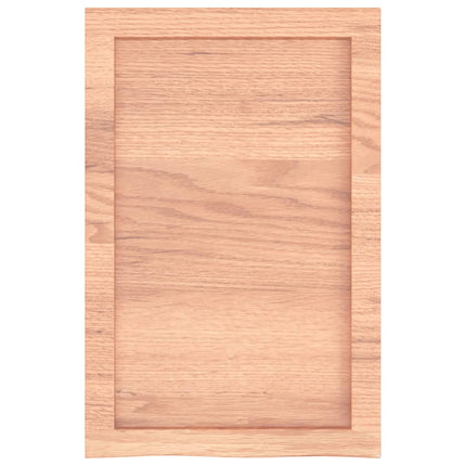 Piano Bagno Marrone 40x60x(2-6) cm Legno Massello Trattato