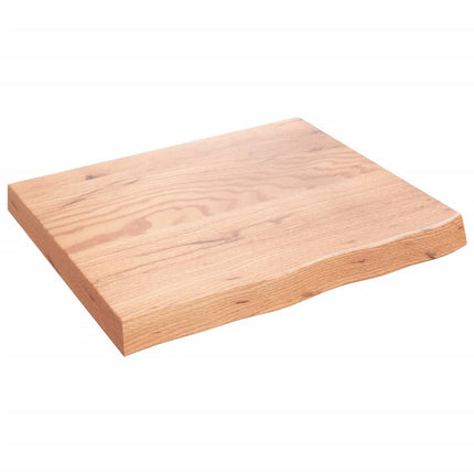 Piano Bagno Marrone 60x50x(2-6) cm Legno Massello Trattato