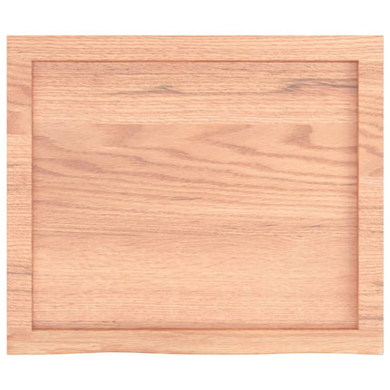 Piano Bagno Marrone 60x50x(2-6) cm Legno Massello Trattato