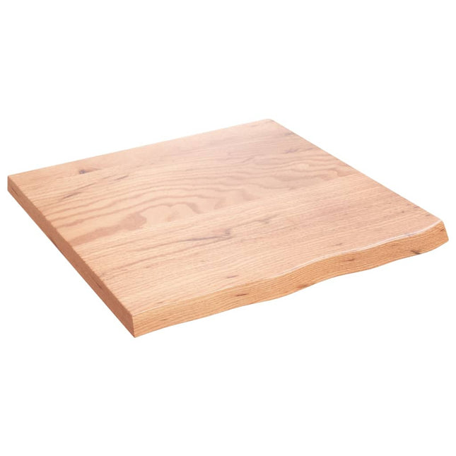 Piano Bagno Marrone 60x60x(2-4) cm Legno Massello Trattato