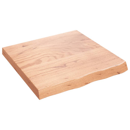 Piano Bagno Marrone 60x60x(2-6) cm Legno Massello Trattato