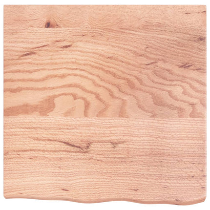 Piano Bagno Marrone 60x60x(2-6) cm Legno Massello Trattato