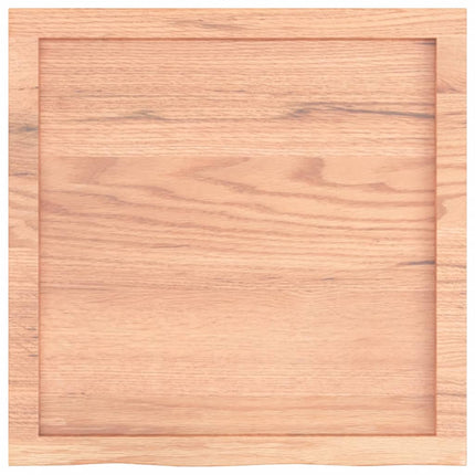 Piano Bagno Marrone 60x60x(2-6) cm Legno Massello Trattato