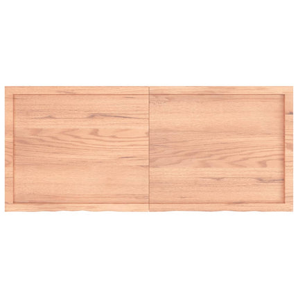 Piano Bagno Marrone 140x60x(2-6) cm Legno Massello Trattato