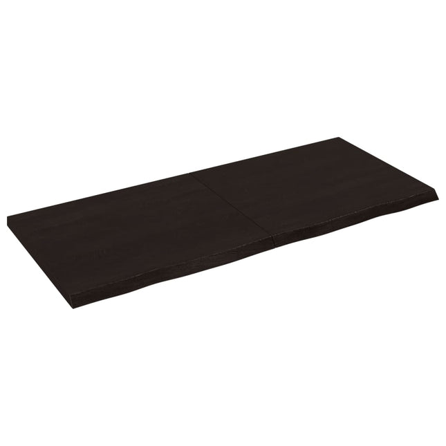 Piano Bagno Marrone Scuro 140x60x(2-4)cm Legno Trattato