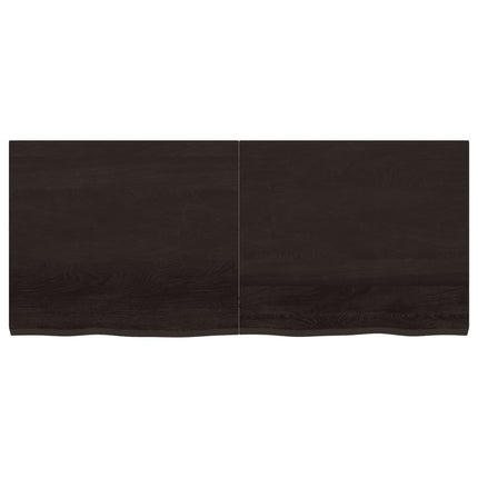 Piano Bagno Marrone Scuro 140x60x(2-4)cm Legno Trattato