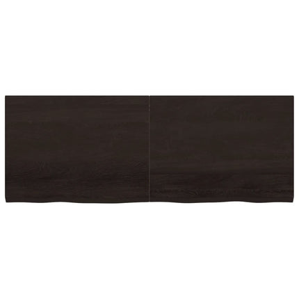 Piano Bagno Marrone Scuro 160x60x(2-4)cm Legno Trattato