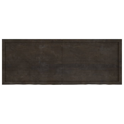 Piano Bagno Marrone Scuro 160x60x(2-4)cm Legno Trattato