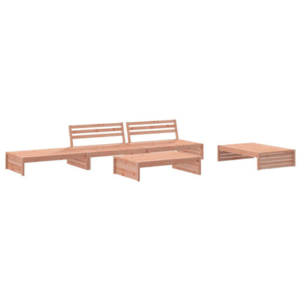 Set Divani Giardino 5 pz con Cuscini Legno Massello di Douglas