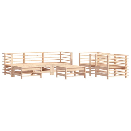 Set Salotto da Giardino 7 pz in Legno Massello di Pino