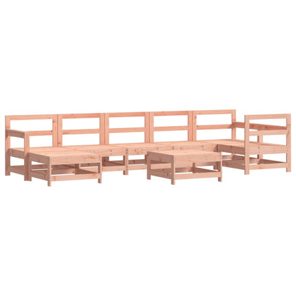 Set Salotto da Giardino 8 pz in Legno Massello di Douglas