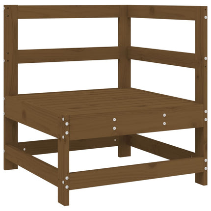 Set Salotto da Giardino 6 pz ambra in Legno Massello di Pino
