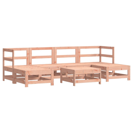 Set Salotto da Giardino 7 pz in Legno Massello di Douglas
