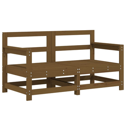 Set Salotto da Giardino 6 pz ambra in Legno Massello di Pino