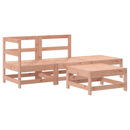 Set Salotto da Giardino 4 pz in Legno Massello di Douglas