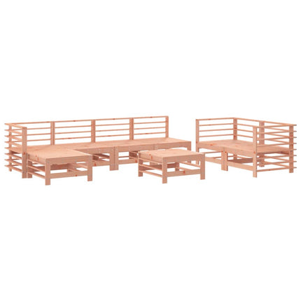 Set Salotto da Giardino 8 pz in Legno Massello di Douglas
