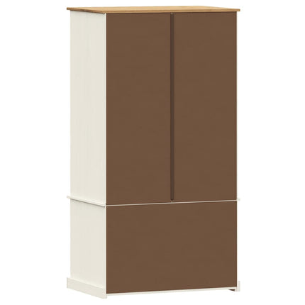 Armadio VIGO 90x55x170 cm in Legno Massello di Pino Bianco
