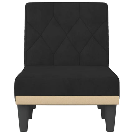 Chaise Longue in Velluto Nero