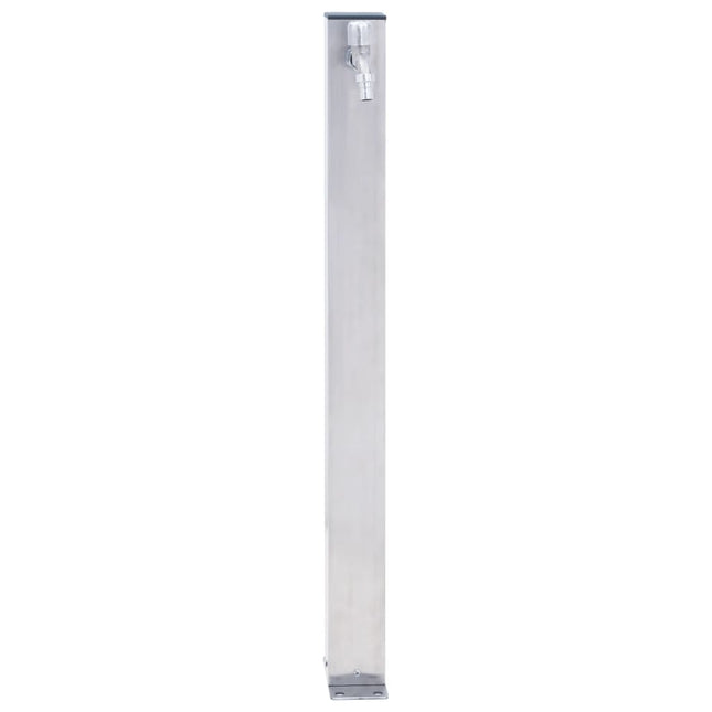 Colonna d'Acqua da Giardino 60 cm Acciaio Inox Quadrato