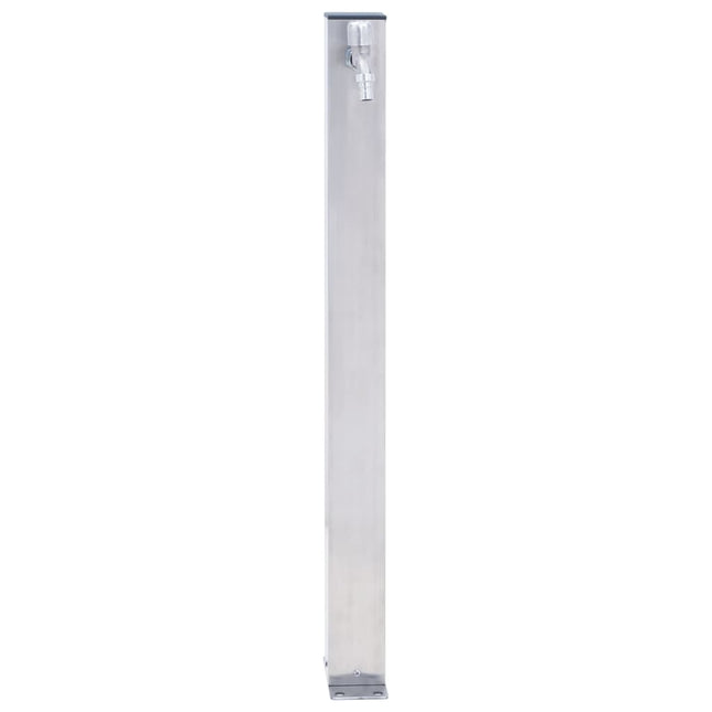 Colonna d'Acqua da Giardino 80 cm Acciaio Inox Quadrato